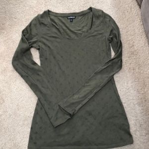 Army green long sleeve shirt